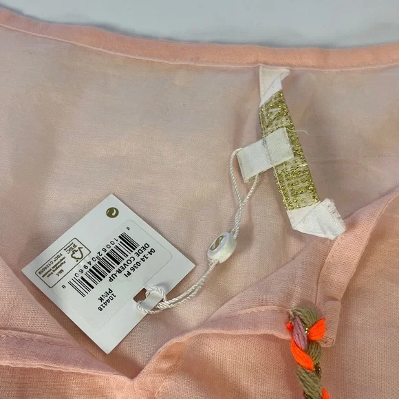 Shiraleah Chicago Dede 100% Cotton Coverup One Size in Pink - Picture 9 of 14